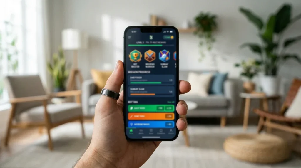 Nowoczesna aplikacja mobilna z zakładami sportowymi na smartfonie
