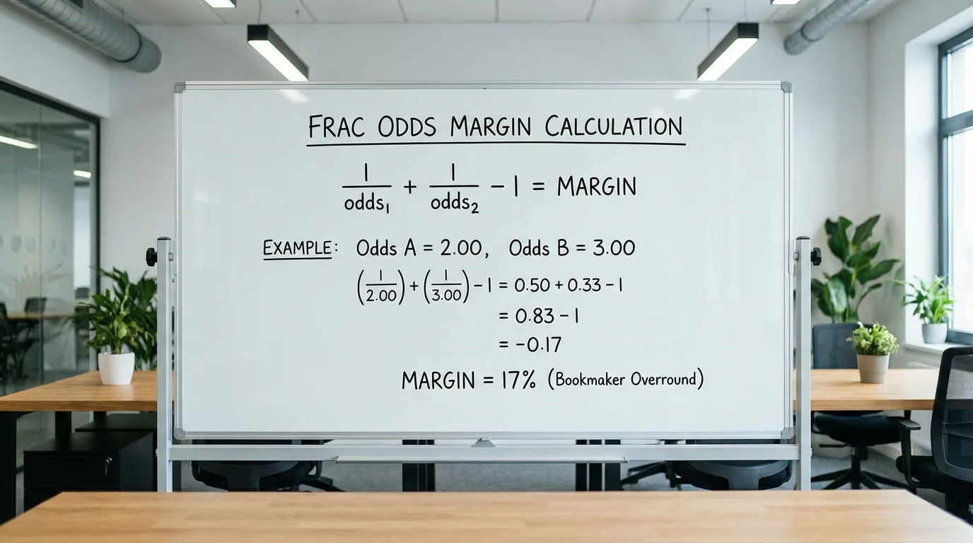 Tablica z wzorem matematycznym na obliczenie marży