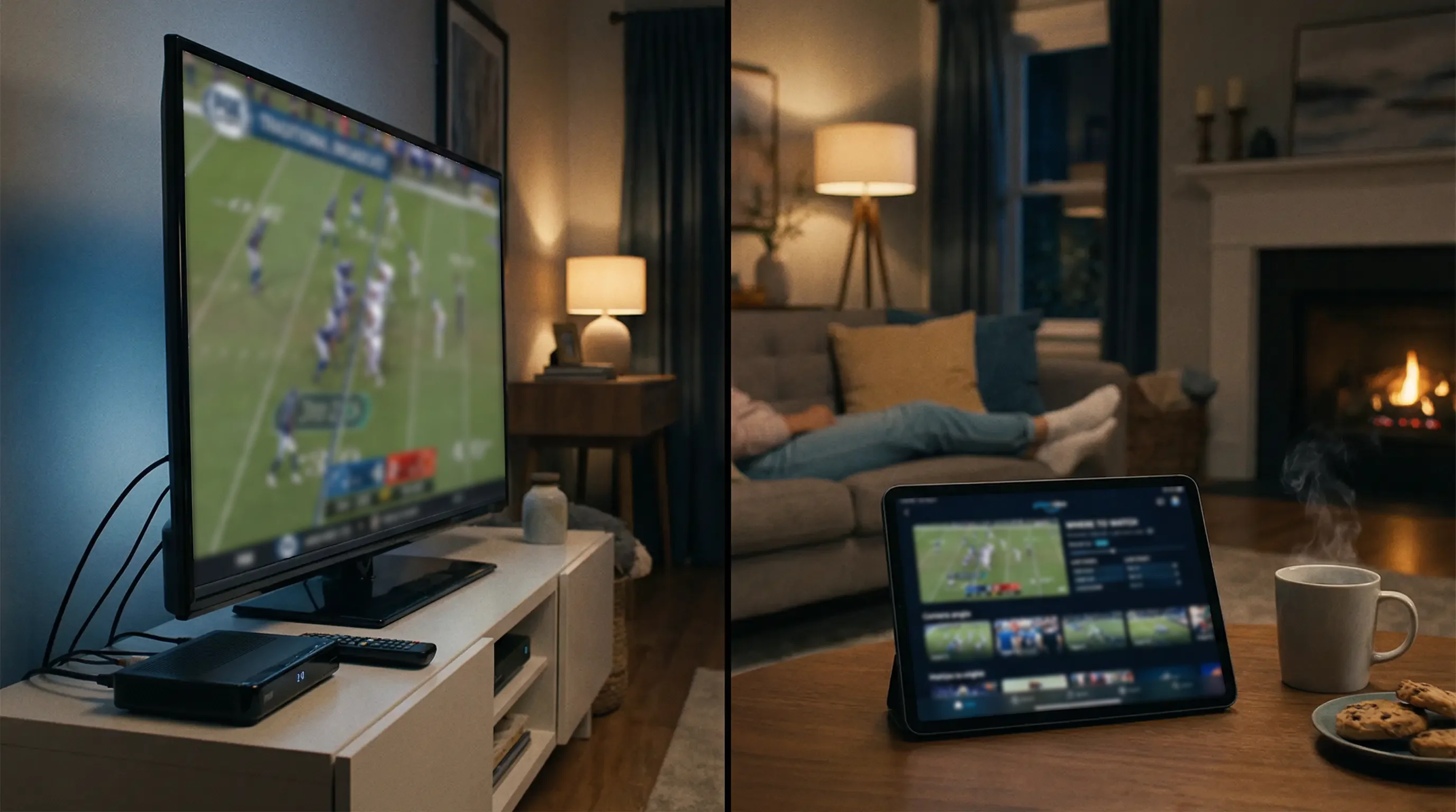 Różne źródła transmisji sportowych - telewizja i streaming